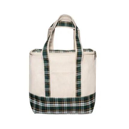 Plaid Cooler Lunch Tote